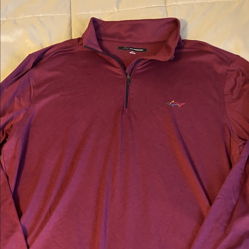 Greg Norman Collection Burgundy Pullover
